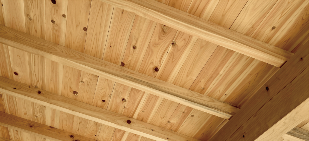 ヒノキが使用される主な箇所は3つ